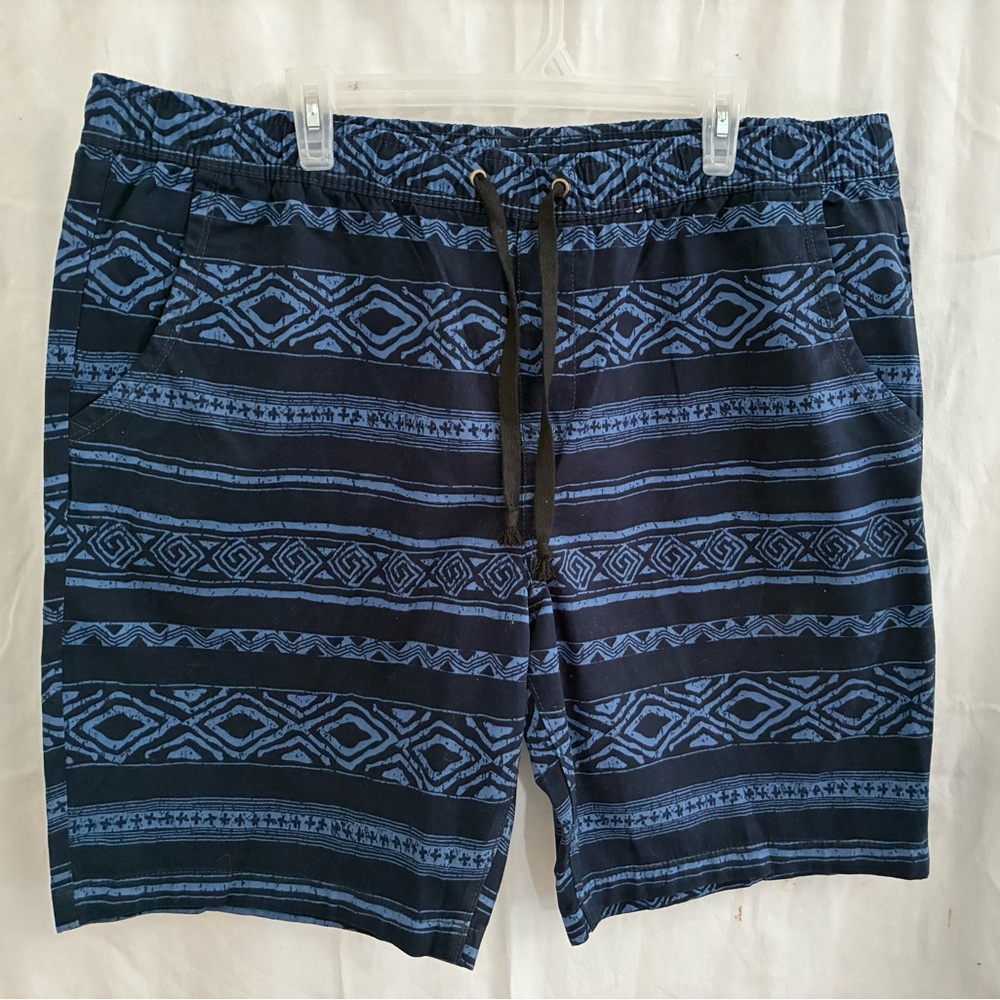 Faded glory men’s XL pullon cotton shorts 10” inseam/ 3 pockets/ Blue